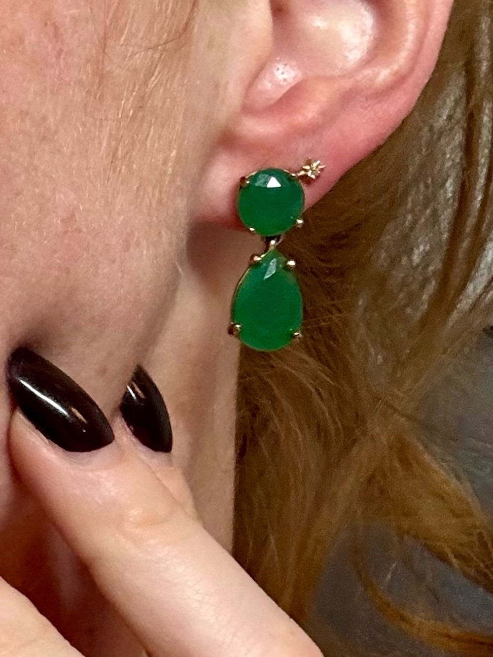 Kate Spqde “Plaza Athénée” Teardrop Earrings with Gold Accents - Picture 2 of 7